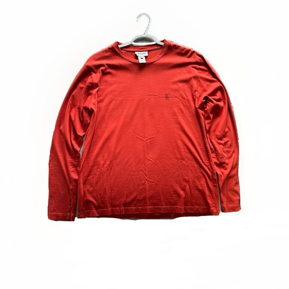 Orange Versace Classic L Casual Long Sleeve Shirt